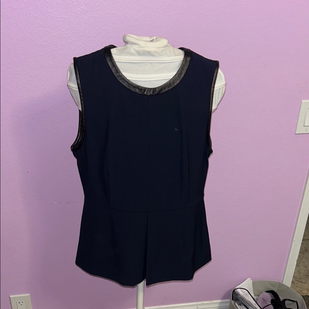 Madewell Elegant Navy Sleeveless Top